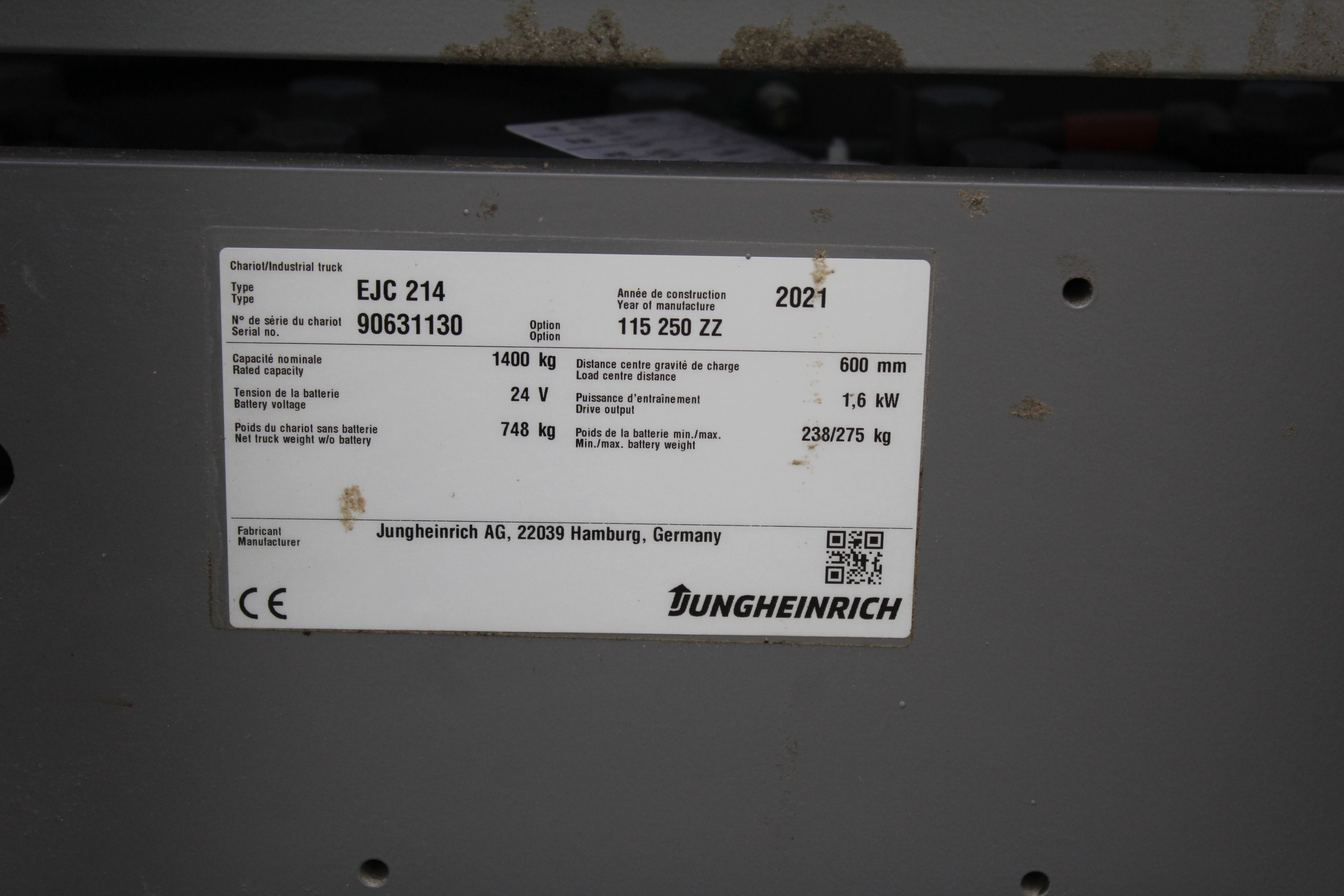 2021 Jungheinrich EJC 214 250 ZZ-48548445
